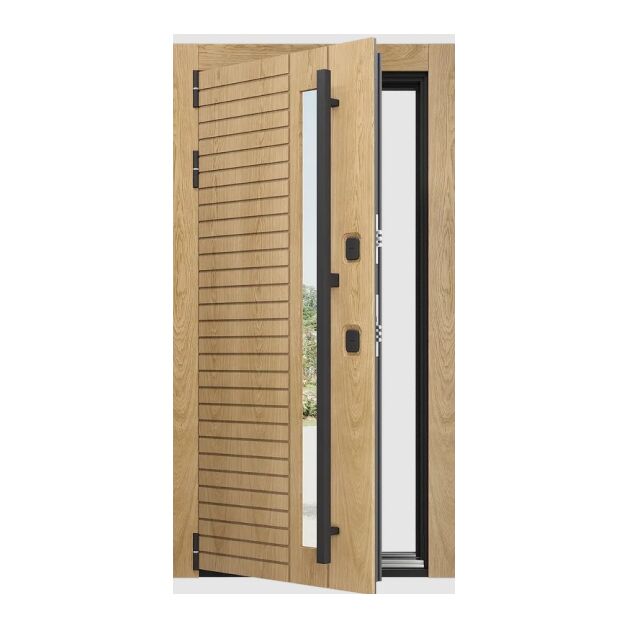 Входная дверь CRAFTWOOD DESIGN NOFROST 2P 1.1 ART цвет Craftwood / Oak Wood Aolus